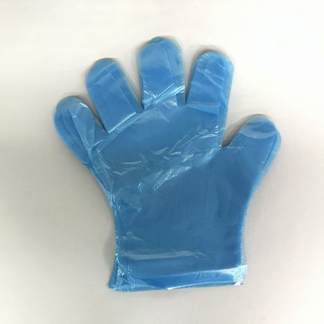 ポリエチレン手袋　１００Ｐ　青：ＰＢ